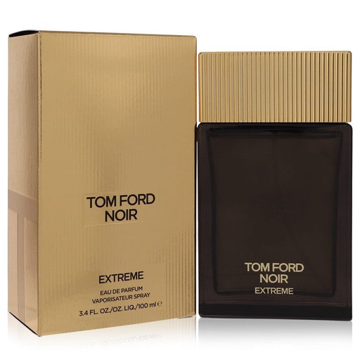 Tom Ford Noir Extreme Eau De Parfum spray for men, 3.4 oz bottle with sleek design and elegant packaging.