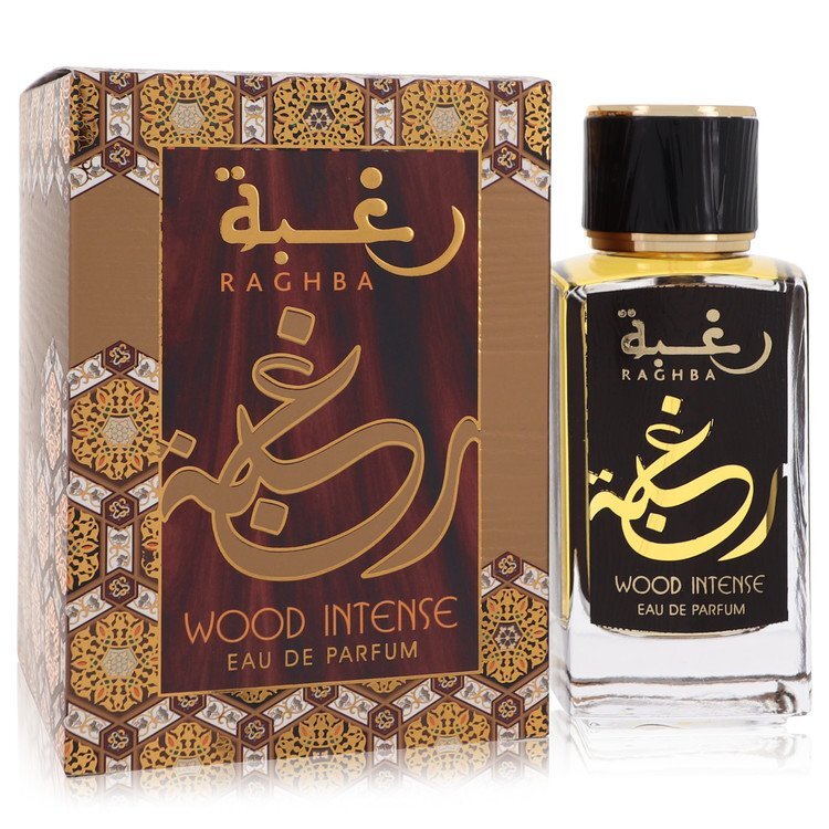 Raghba Wood Intense by Lattafa Eau de Parfum 3.4 oz (Men)