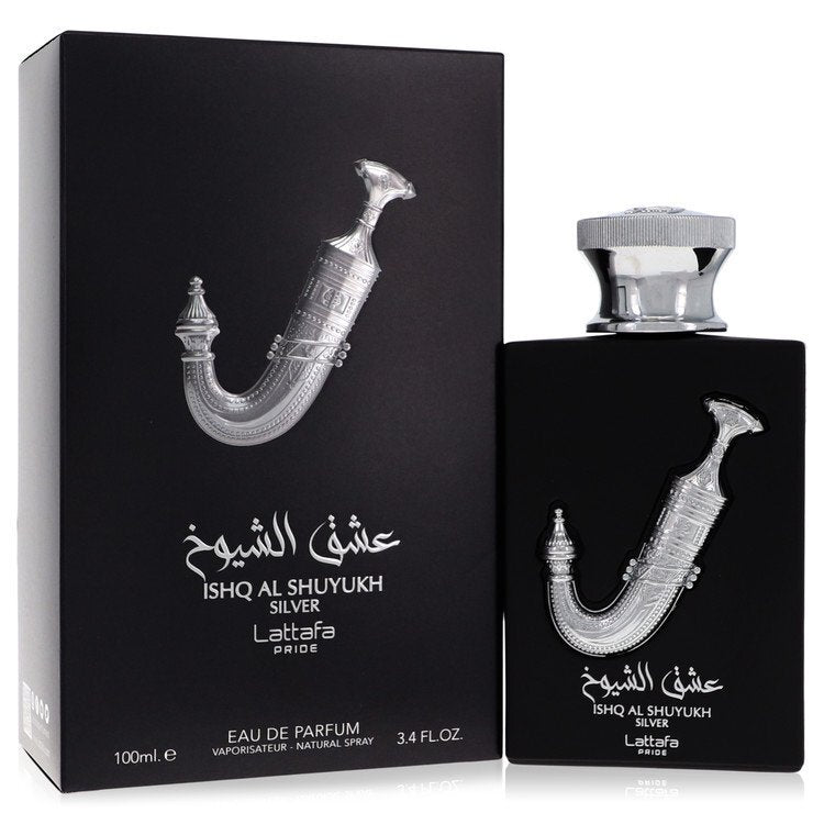 Pride Ishq Al Shuyukh Silver by Lattafa Eau De Parfum Spray 3.4 oz (Men)(Unisex)
