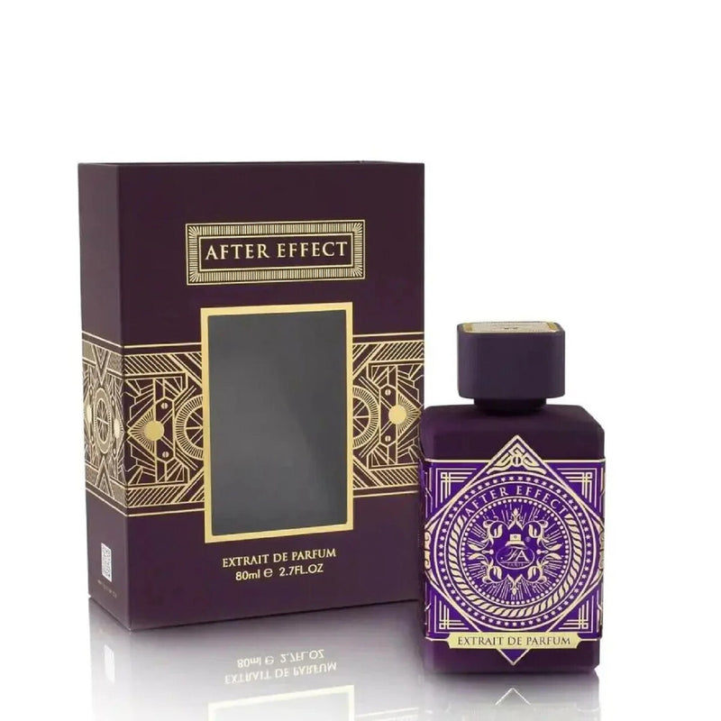 Unisex After Effect perfume by Fragrance World in 2.7 oz spray, featuring sleek bottle design and elegant branding.