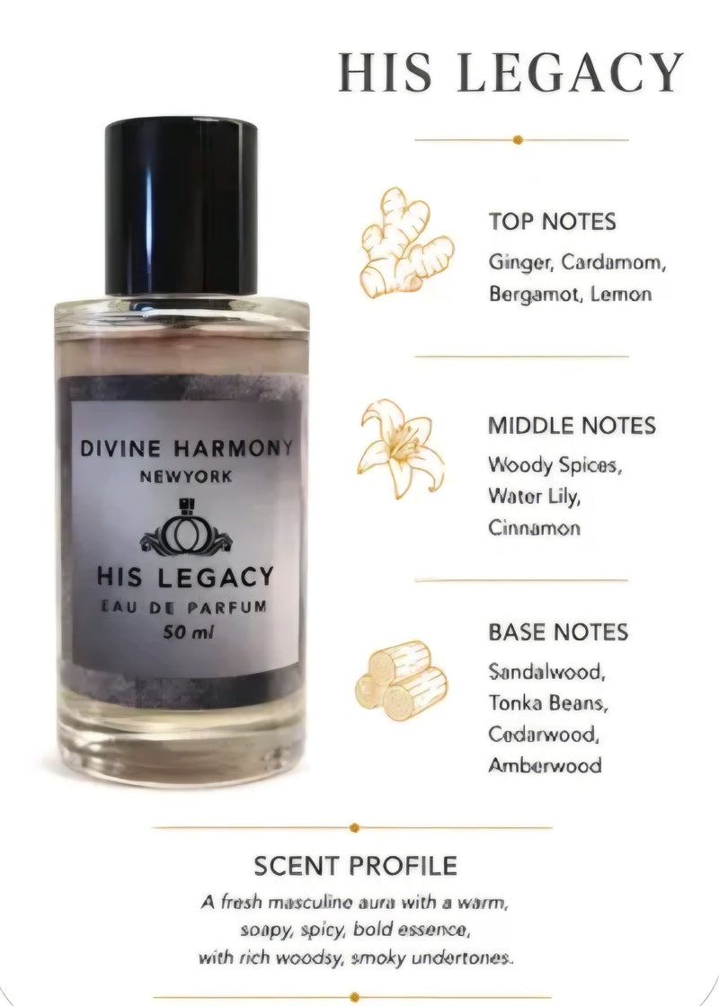 His Legacy by Divine Harmony NY Eau De Parfum 50ml (Men)