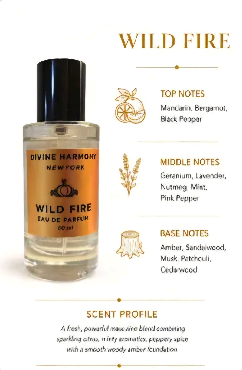 Wild Fire by Divine Harmony NY Eau De Parfum 50ml (Men)