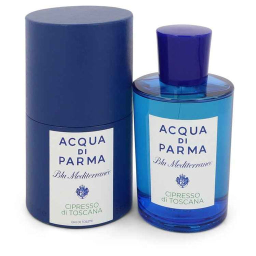 Acqua Di Parma Blu Mediterraneo Cipresso Di Toscana Eau De Toilette spray for women, 5 oz bottle with elegant packaging.