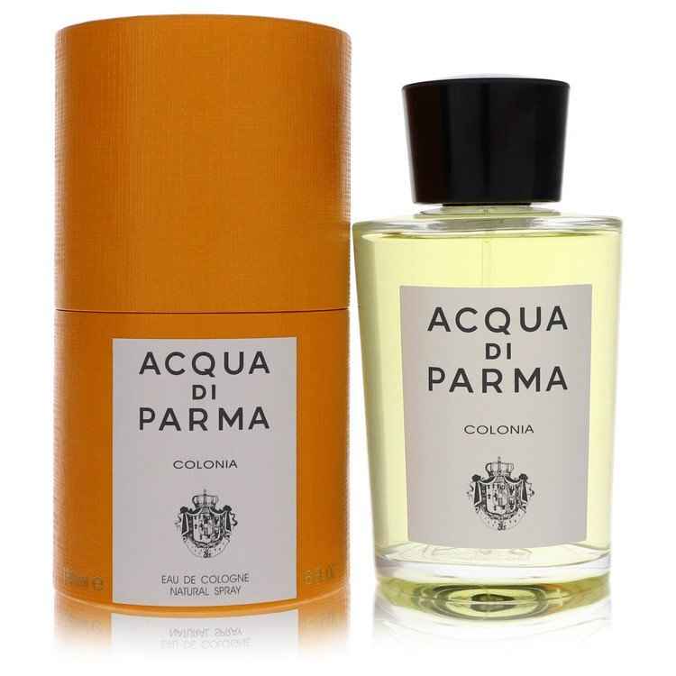 Acqua Di Parma Colonia Eau De Cologne spray for men, 6 oz bottle with elegant packaging and classic design.