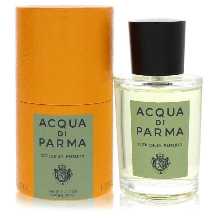 Acqua Di Parma Colonia Futura unisex Eau de Cologne spray bottle, 1.7 oz, with elegant packaging and bright citrus design.