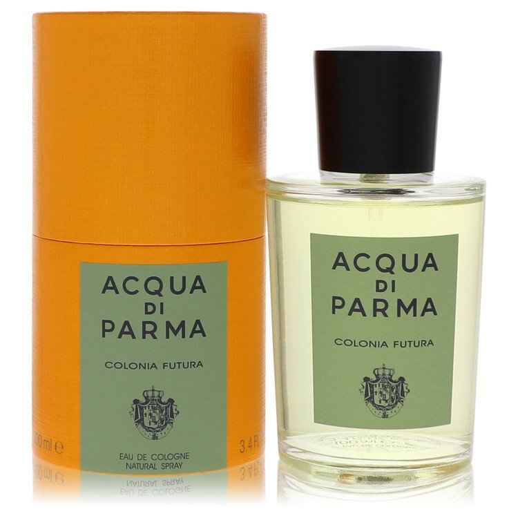 Acqua Di Parma Colonia Futura Eau De Cologne spray for women and unisex, 3.4 oz, featuring a sleek bottle design.