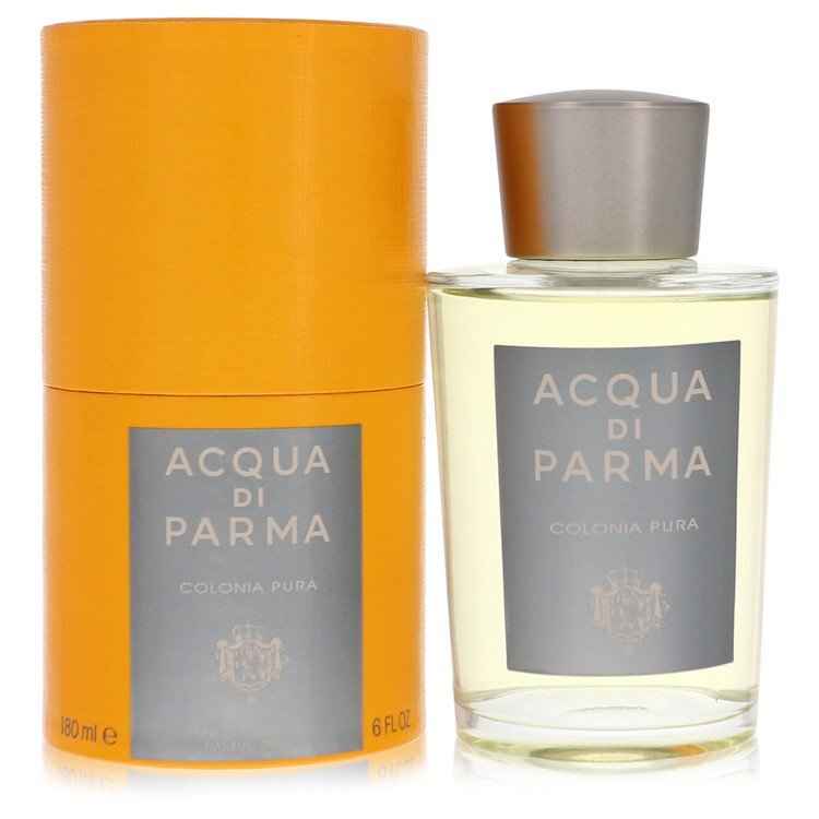 Acqua Di Parma Colonia Pura Eau De Cologne spray bottle, 6 oz, for women and unisex, with elegant packaging and classic design.