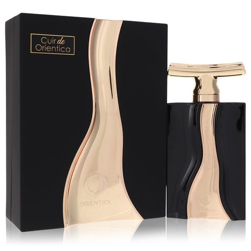 Al Haramain Cuir De Orientica Eau De Parfum spray for women, 3 oz bottle, elegant design, floral and leather fragrance.