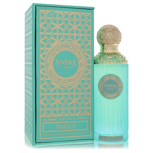 Anfar Vague Extrait de Parfum Spray for Men, 3.4 oz, featuring elegant bottle design and sophisticated fragrance.