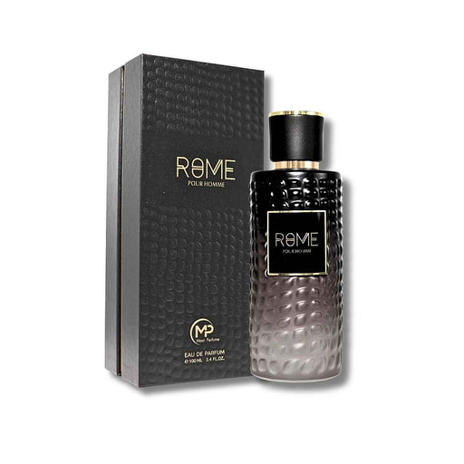 Mast Rome Pour Homme Eau De Parfum spray by Bharara, 3.4 oz, featuring sleek packaging and a sophisticated men's fragrance design.