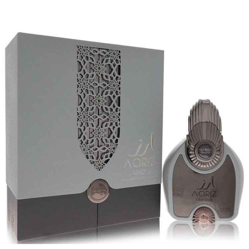 Arabiyat Prestige Aariz L'Absolu Eau de Parfum spray 3.4 oz for men and unisex, elegant bottle and packaging visible.