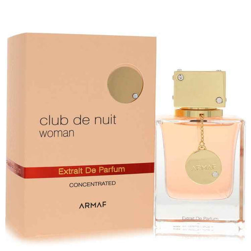 Armaf Club De Nuit by Armaf women’s extrait de parfum spray in 2.37 oz bottle, featuring elegant fragrance and stylish packaging.