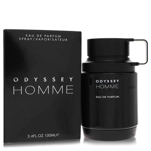 Armaf Odyssey Homme Eau De Parfum spray for men, 3.4 oz bottle, featuring sleek packaging and modern design.