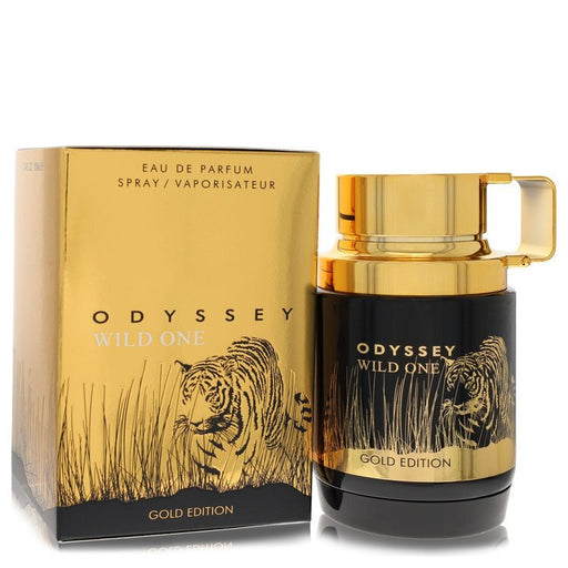 Odyssey Wild One by Armaf men's Eau De Parfum spray 3.4 oz bottle with sleek packaging and dark-colored cap.