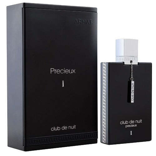 Armaf Club de Nuit Précieux unisex cologne bottle, 1.85 oz, elegant design for women and men, luxurious fragrance.