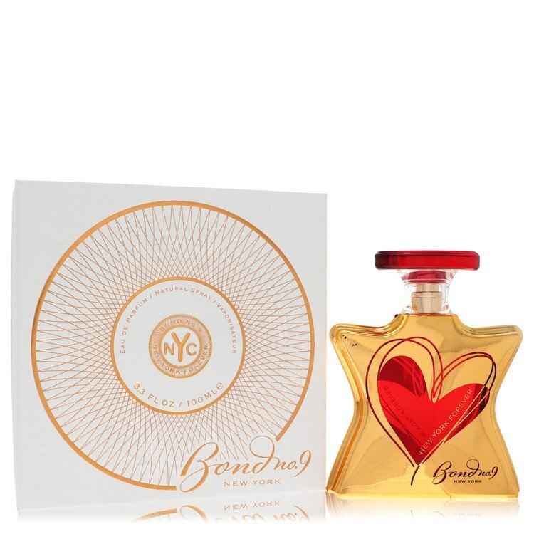 Bond No. 9 New York Forever Eau De Parfum Spray for Men and Unisex, 3.4 oz, featuring a sleek bottle design.