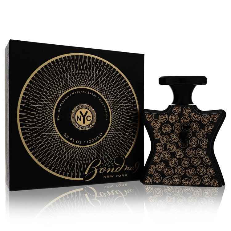 Bottle of Wall Street by Bond No. 9 Eau De Parfum spray for women, featuring a sleek design and the Bond No. 9 brand logo.