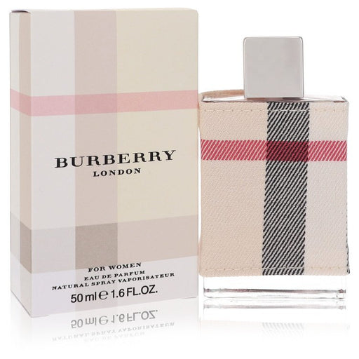 Burberry London (New) Eau De Parfum spray for women, 1.7 oz bottle with elegant packaging and classic design.