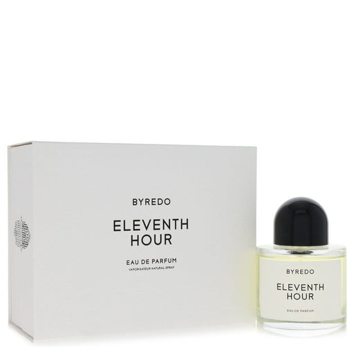 Byredo Eleventh Hour Eau De Parfum spray for men and unisex, 3.3 oz bottle with sleek design.
