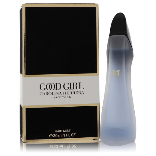 Good Girl by Carolina Herrera hair mist for women, 1 oz bottle with elegant packaging, adds a light, floral fragrance to hair.