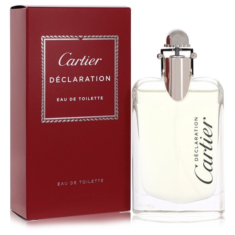 Cartier Declaration Eau de Toilette spray for men, 1.7 oz bottle with sleek design and classic fragrance packaging.