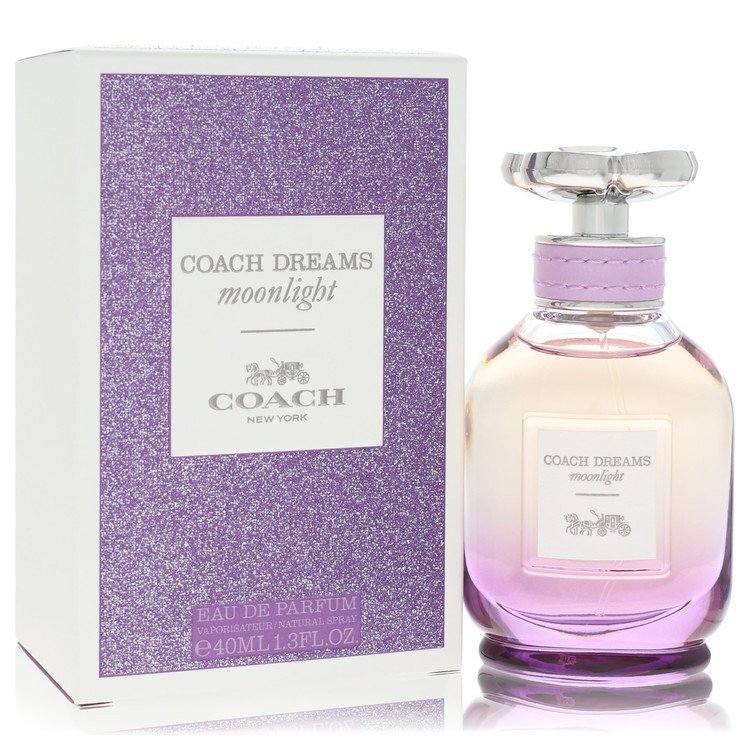 Coach Dreams Moonlight by Coach women’s Eau de Parfum spray, 1.3 oz, featuring elegant fragrance bottle with moonlight-inspired design.