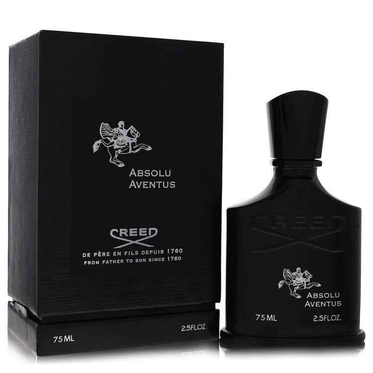 Creed Absolu Aventus Eau de Parfum spray for men, 2.5 oz, featuring the iconic Creed branding and elegant fragrance bottle
