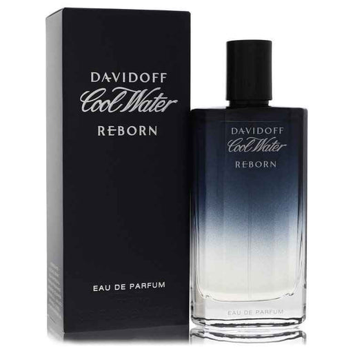 Davidoff Cool Water Reborn men’s Eau De Parfum spray 3.3 oz bottle, featuring sleek design and branding.
