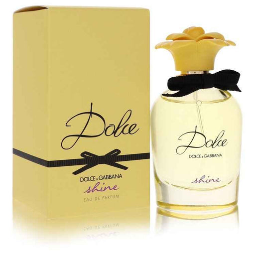 Shine by Dolce & Gabbana Eau De Parfum spray for women, 1.7 oz bottle with elegant packaging and floral accents.