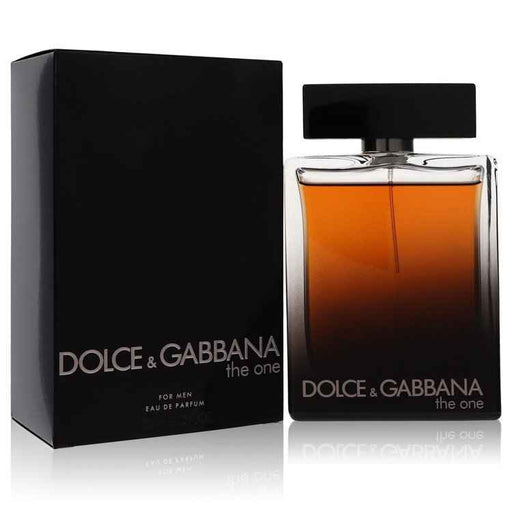 Dolce & Gabbana The One Eau De Parfum spray for men, 5.1 oz bottle with sleek design and elegant branding.