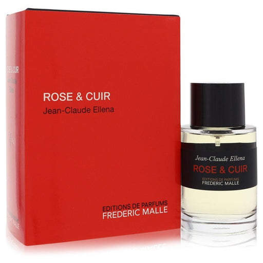 Frederic Malle Rose & Cuir Eau De Parfum spray 3.4 oz for men and unisex, featuring floral and leather notes.