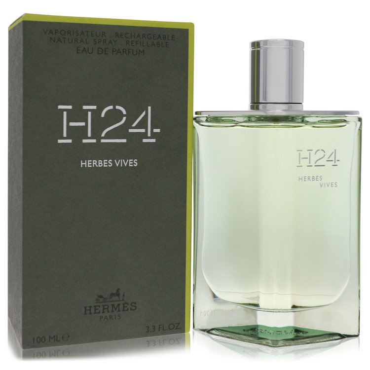 H24 Herbes Vives by Hermes Eau De Parfum Refillable Spray 3.4 oz (Men)