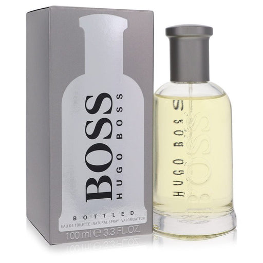 Hugo Boss Boss No. 6 Eau de Toilette spray for men, 3.3 oz bottle with sleek black packaging and silver cap.
