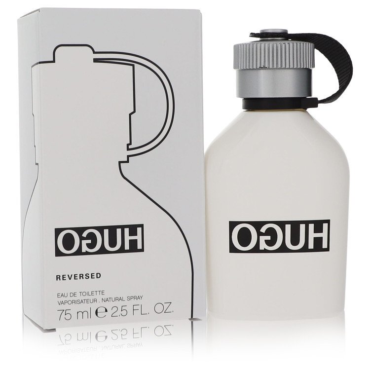 Hugo Reversed by Hugo Boss men's Eau de Toilette 2.5 oz bottle with sleek packaging and Hugo Boss branding.