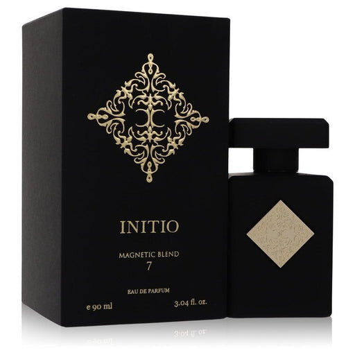 Magnetic Blend 7 by Initio Parfums Prives Eau de Parfum spray for men and unisex, 3.04 oz, with the perfume bottle and cap visible.