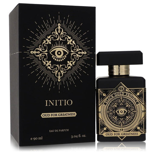 Initio Parfums Prives Oud For Greatness Eau De Parfum spray in 3.04 oz bottle, unisex fragrance with a luxurious scent.