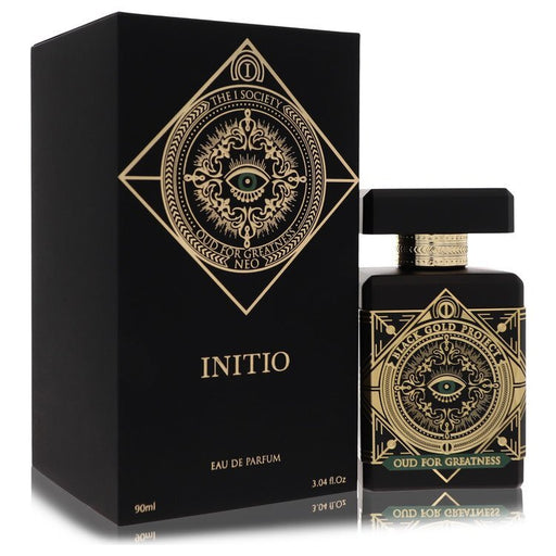 Initio Parfums Prives Oud For Greatness Neo Eau De Parfum spray 3.04 oz for men and unisex, with elegant bottle design.