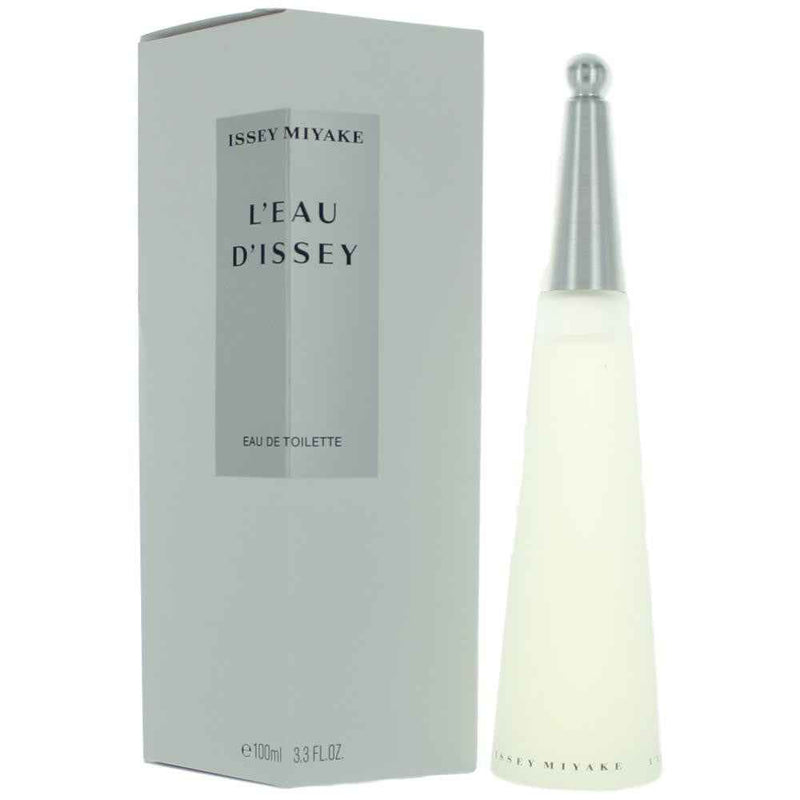 Issey Miyake L'EAU D'ISSEY Eau de Toilette spray for women, 3.3 oz bottle with clear cap, elegant fragrance design