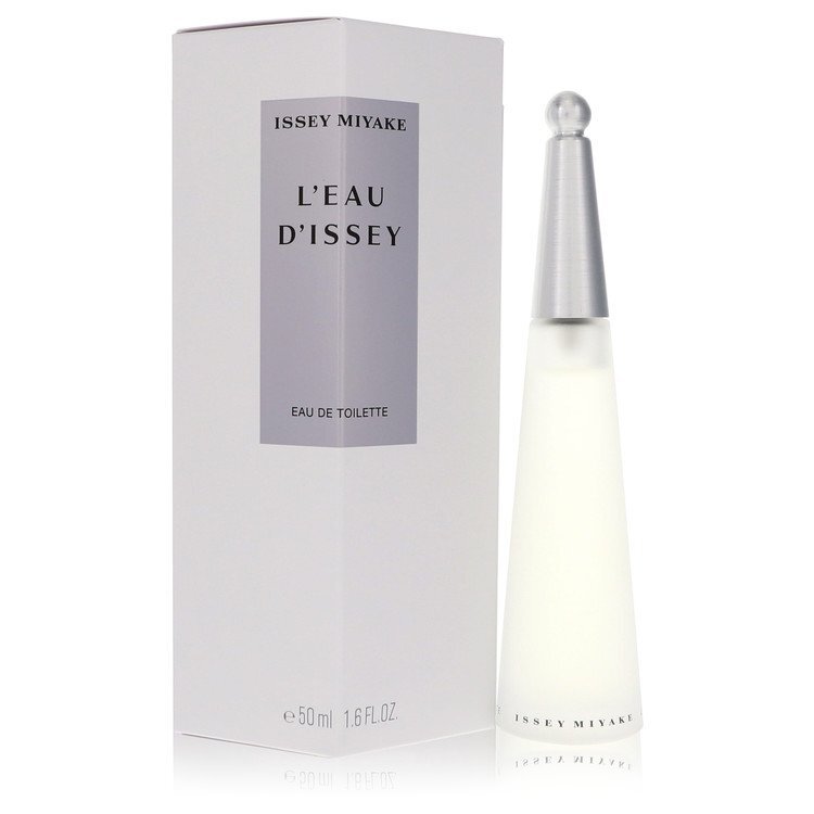 Issey Miyake L'EAU D'ISSEY Eau De Toilette spray bottle for women, 1.6 oz, with sleek packaging and clear fragrance label.