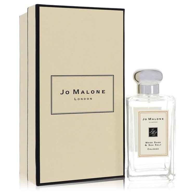 Jo Malone Wood Sage & Sea Salt cologne spray 3.4 oz, featuring the unisex fragrance bottle with a sleek design.