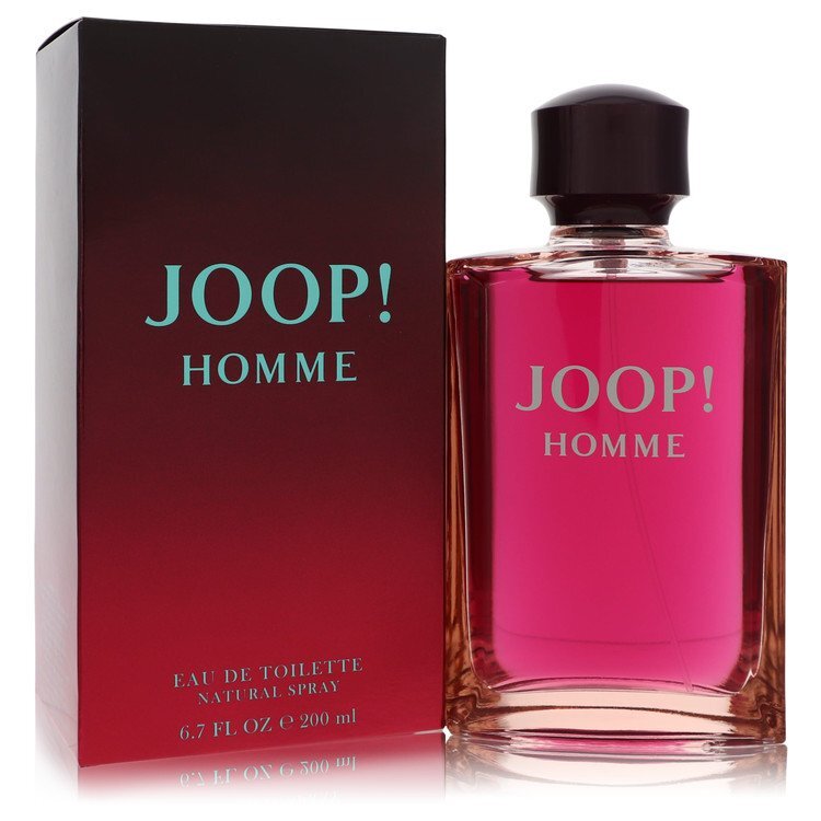 Joop! Eau De Toilette spray for men in a 6.7 oz bottle, featuring the Joop! brand and distinctive packaging.