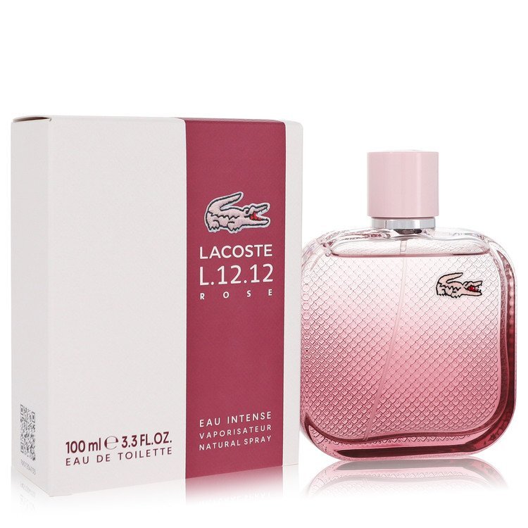 Eau De Lacoste L.12.12 Rose Eau Intense by Lacoste Eau De Toilette Spray 3.3 oz (Women)
