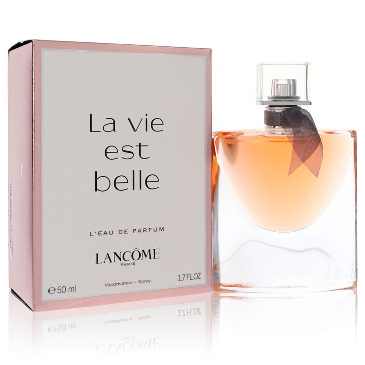 Lancome La Vie Est Belle Eau de Parfum spray for women, 1.7 oz bottle with elegant packaging.