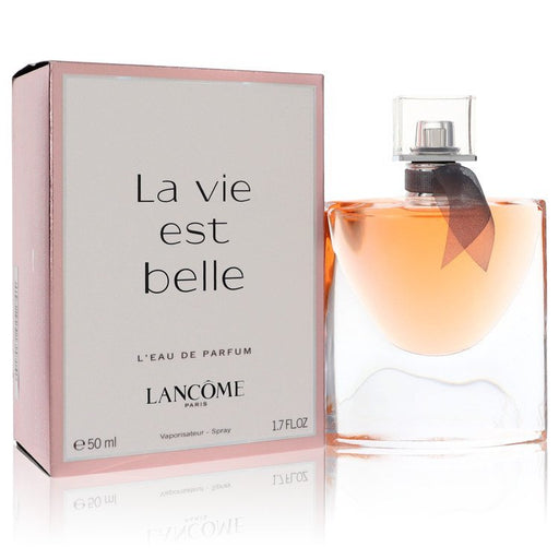 Lancome La Vie Est Belle Eau de Parfum spray for women, 1.7 oz bottle with elegant packaging.