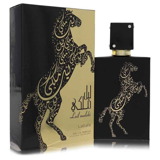 Lail Maleki by Lattafa Eau De Parfum spray 3.4 oz for women and unisex, elegant bottle with floral and woody notes