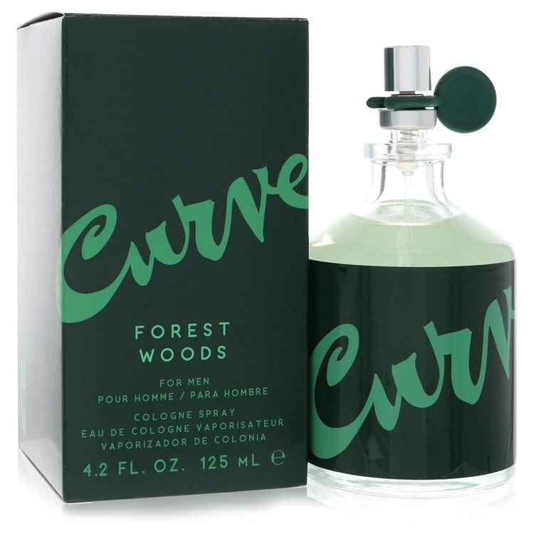 Curve Forest Woods cologne spray by Liz Claiborne for men, 4.2 oz bottle with a sleek design.
