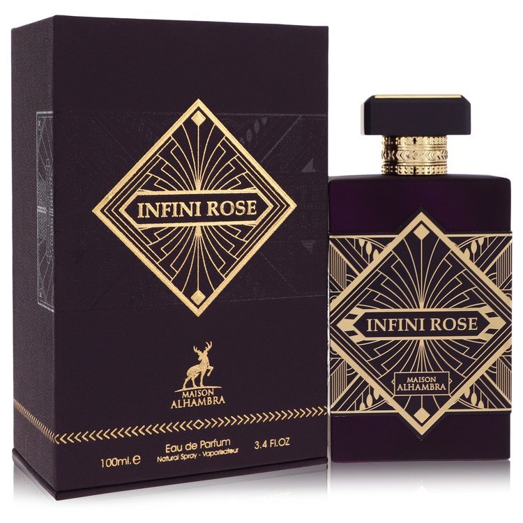 Infini Rose by Maison Alhambra Eau De Parfum Spray 3.4 oz (Women)(Unisex)