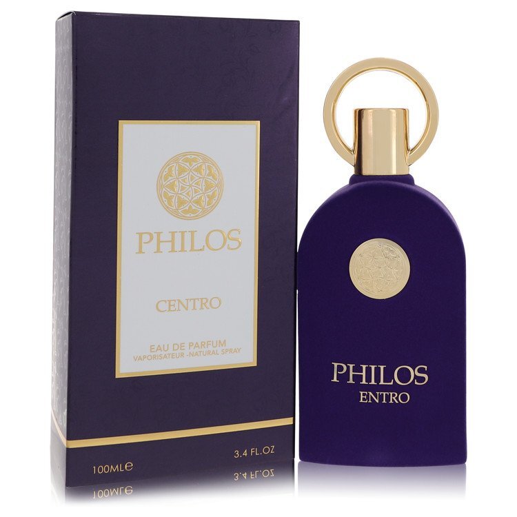 Maison Alhambra Philos Centro Eau de Parfum spray 3.4 oz, unisex fragrance bottle with elegant packaging.