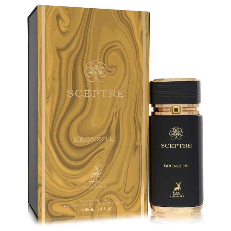 Maison Alhambra Sceptre Bronzite Eau De Parfum spray for women and unisex, 3.4 oz bottle with elegant packaging.