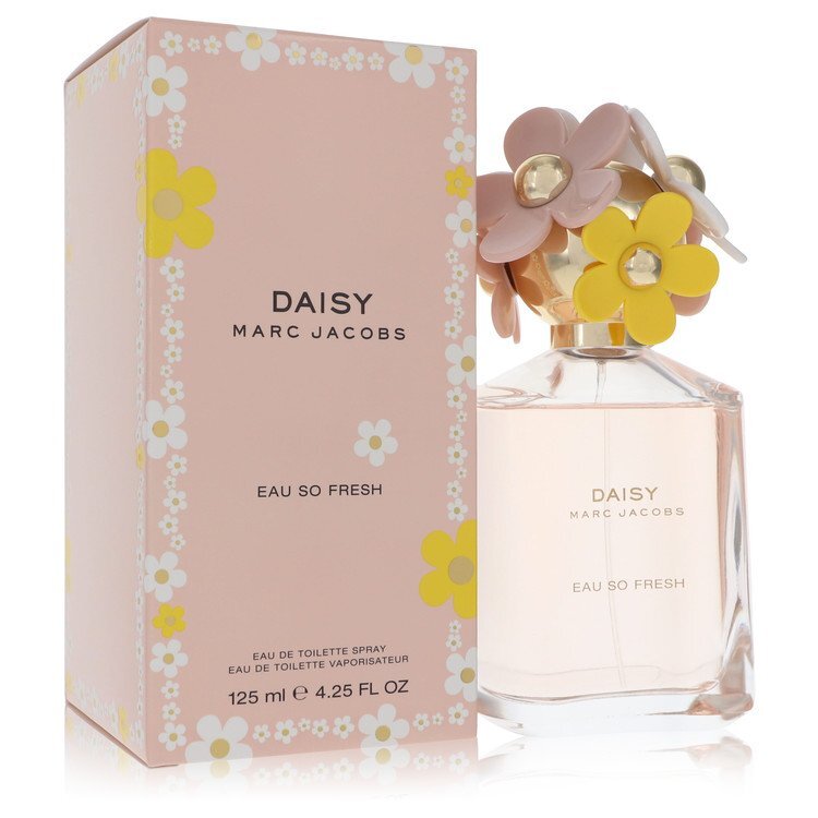Marc Jacobs Daisy Eau So Fresh 4.2 oz women’s Eau de Toilette spray with floral bottle design.